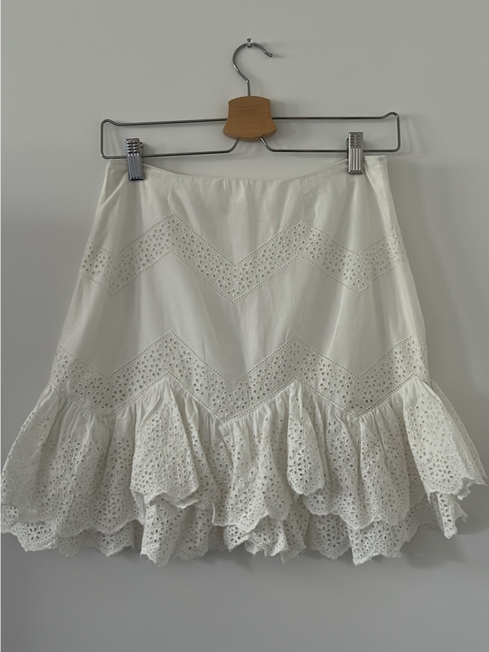 H&M Eyelet Ruffle Skirt